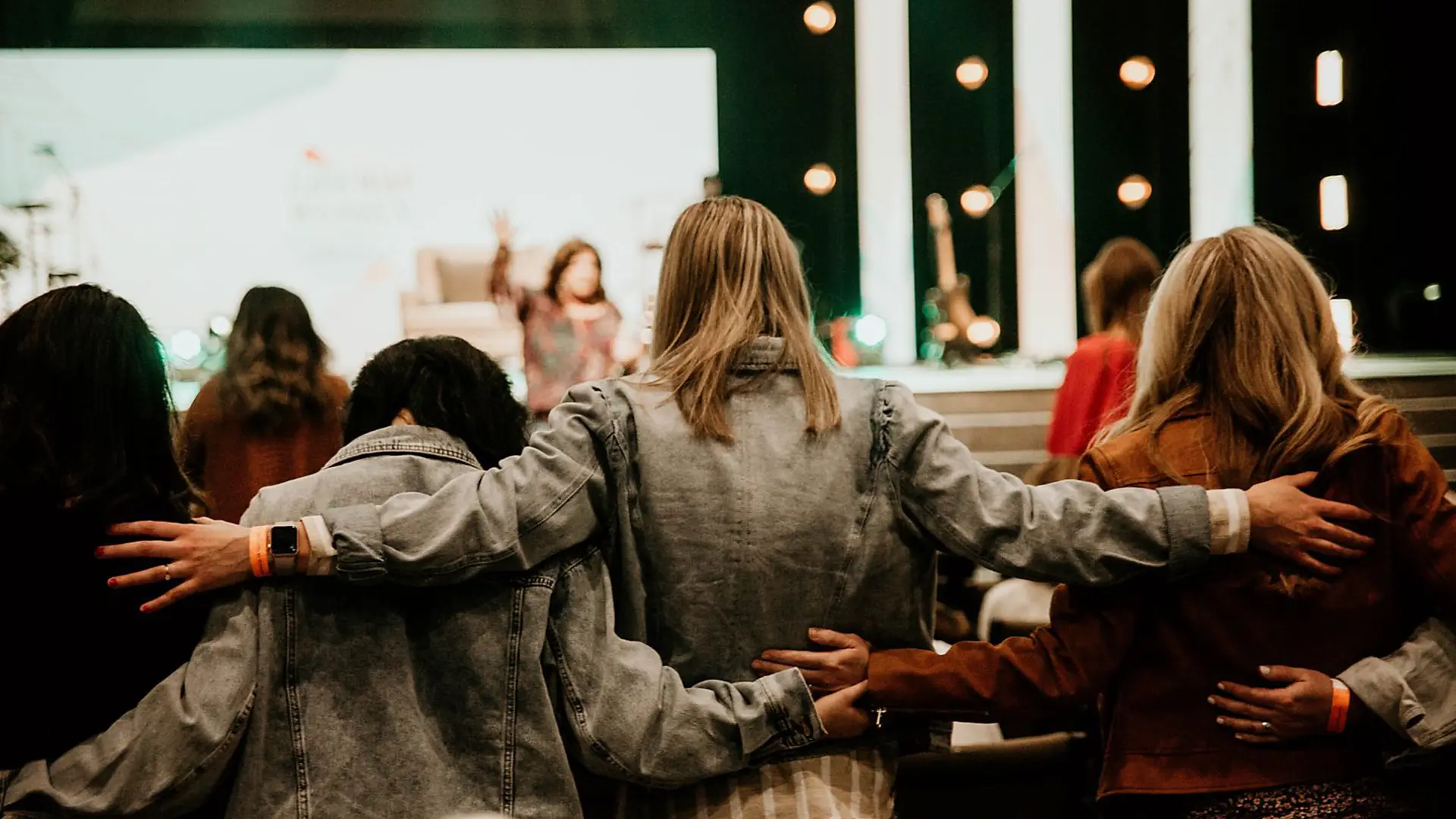 Men praying together